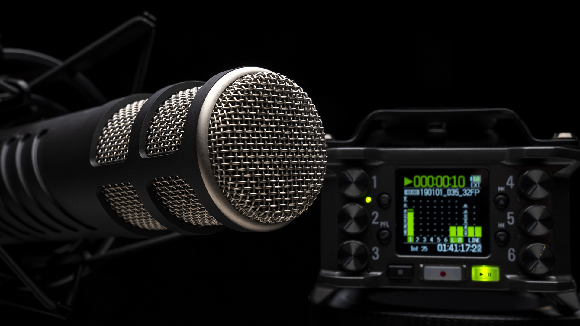 Mikrofon zur Aufnahme von Audio